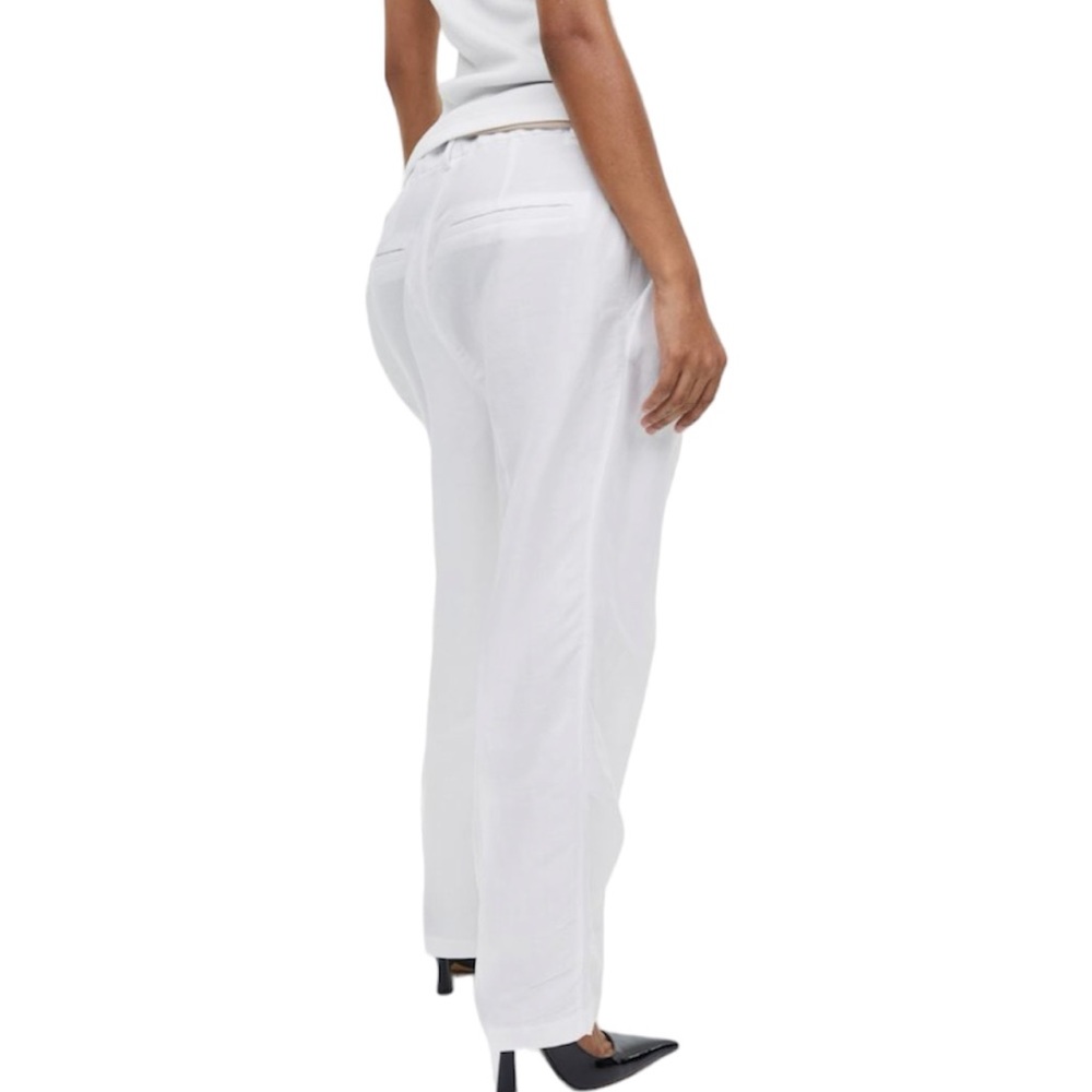 H&M Tapered Linen-blend Pants